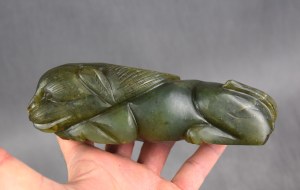 Lion figure, jade, China