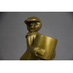 Popielnica z figurą chłopca, Art Deco, lata 30-te.