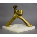 Popielnica z figurą chłopca, Art Deco, lata 30-te.