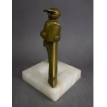 Popielnica z figurą chłopca, Art Deco, lata 30-te.