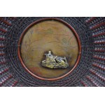 Patera pleciona z brązu, Japonia, Meiji, ok. 1900 r.