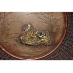 Patera pleciona z brązu, Japonia, Meiji, ok. 1900 r.