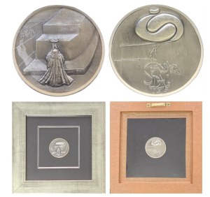 Salvador DALI (1904-1989), Two-sided silver medal from the 10 Commandments series