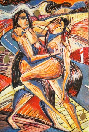 Tomasz Kuran, David and Bathsheba nestled in a corner