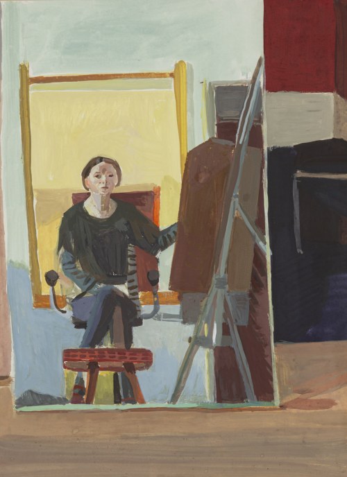 Aleksandra Waliszewska (ur. 1976, Warszawa), Autoportret przy sztaludze