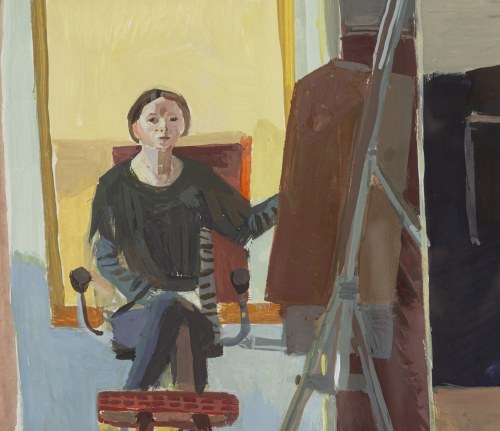 Aleksandra Waliszewska (ur. 1976, Warszawa), Autoportret przy sztaludze