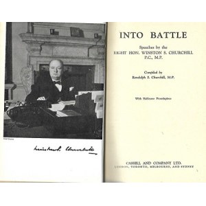 CHURCHILL - Into Battle Speeches, issued 1941.
