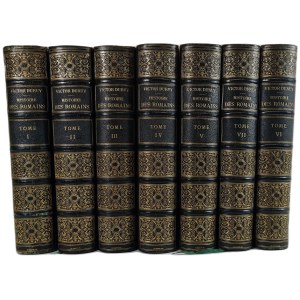 DURUY Victor - HISTOIRE DES ROMAINS[HISTORY OF THE ROMANS] depuis les temps les plus reculés jusqu'a l'invasion des Barbares. Tome I-VII. Paris 1879-1885 Beautiful binding and excellent illustrations!