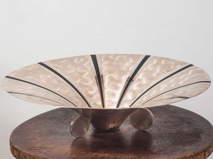 Wurttembergische Metal Fabrik (WMF), Germany, Silver-plated platter, circa 1930.