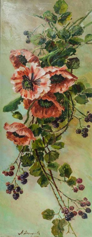 Alexander DOROFYEV, Ukraine, 20th century (1954), Poppies and blackberries, ca. 1980.