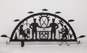 Unknown metalwork factory, Silesia, first half of 20th century, Mining candlestick, ca. 1935.