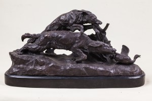 Pierre - Jules MENE, France, 19th century (1810 - 1879), Fetching a wild duck, circa 1850.