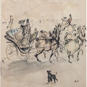 Antoni UNIECHOWSKI, Polska, XX w. (1903 - 1976), Przejażdżka, przed 1950 r.