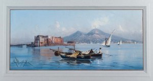 Giovanni BATTISTA (1861 - 1925), Bay of Naples, circa 1910.