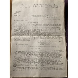 Głos Akademicki, nr 3, wyd. A, 7 grudnia 1983