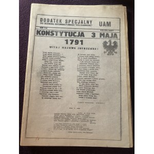 Dodatek Specjalny UAM do serwisu informacyjnego SOLIDARNOŚĆ, nr 14, 28 kwietnia 1981 