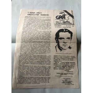 Grot, pismo NSZZ Solidarność Stoczniowców Szczecin, 6 lutego 1984 