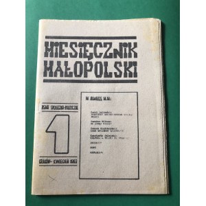 Miesięcznik Małopolski, pismo społeczno polityczne, Kraków, 1983