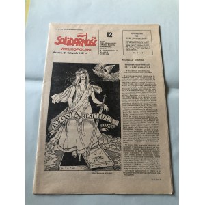 Solidarność Wielkopolski, nr 12, Poznań, 21 listopada 1981