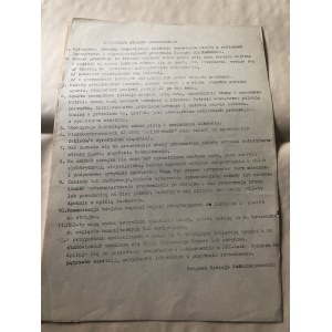 Instrukcja Strajku Okupacyjnego i Instrukcja Strajkowa, grudzień 1982