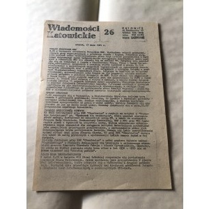 Wiadomości Katowickie NSZZ Solidarność, nr 26, 12 maja 1981