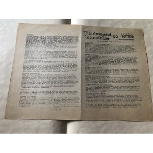 Wiadomości Katowickie NSZZ Solidarność, nr 52, 18-19 czerwca 1981