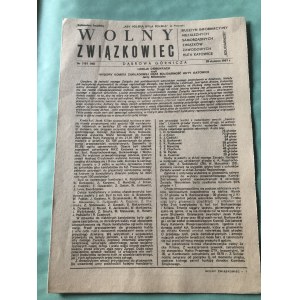 Wolny Związkowiec, Biuletyn Informacyjny NSZZ Huta Katowice, nr 7/81, 28 stycznia 1981