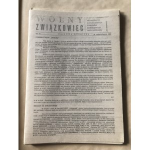 Wolny Związkowiec, Biuletyn Informacyjny NSZZ Huta Katowice, nr 14, 25 października 1980