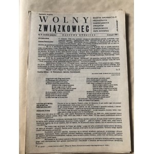 Wolny Związkowiec, Biuletyn Informacyjny NSZZ Huta Katowice, nr 18, 6 listopada 1980