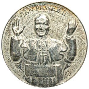 John Paul II Medal, 600 Years of Mary Holy Year, Ag 800