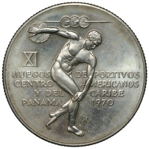 Panama, 5 balboas 1970, XI Central American and Caribbean Games
