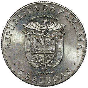 Panama, 5 balboas 1970, XI Central American and Caribbean Games