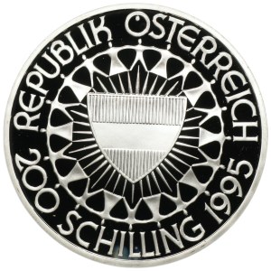 Austria, 200 shillings 1995, 100th anniversary of the Olympic Games, artistic gymnastics