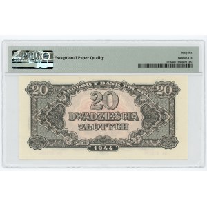 20 złotych 1944 (1979), seria Ak, REPRINT, PMG 66 EPQ
