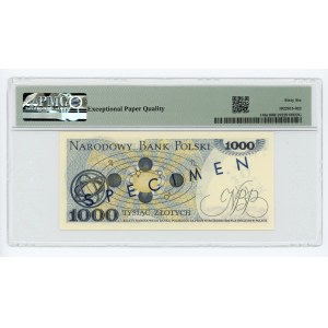 1.000 złotych 1975, WZÓR/SPECIMEN No 0808★, PMG 66 EPQ