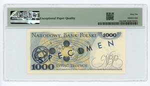 1.000 złotych 1975, WZÓR/SPECIMEN No 0808★, PMG 66 EPQ