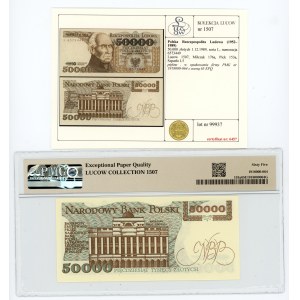 50.000 złotych 1989, seria L, PMG 65 EPQ, Kolekcja Lucow