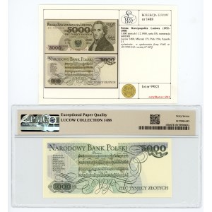 5.000 złotych 1988, seria DS, PMG 67 EPQ, Kolekcja Lucow