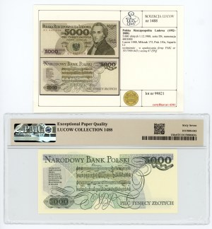 5.000 złotych 1988, seria DS, PMG 67 EPQ, Kolekcja Lucow
