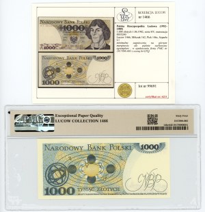 1,000 Gold 1982, HY series, PMG 64 EPQ, Lucow Collection