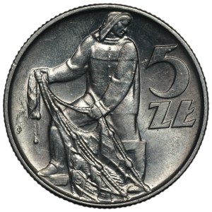 PRL, 5 zloty 1973, Fisherman