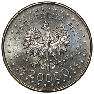Third Republic, 20,000 zloty 1994, 200th Anniversary of the Kosciuszko Uprising