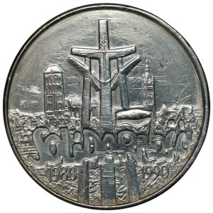 Third Republic, 100,000 zloty 1990, Solidarity, type C