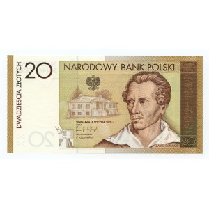 PLN 20, 2009, 200th anniversary of the birth of Juliusz Słowacki