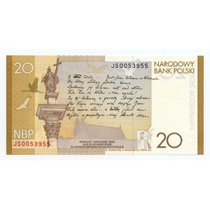 PLN 20, 2009, 200th anniversary of the birth of Juliusz Słowacki