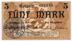 TCZEW/DIRSCHAU, 5 marks 1918