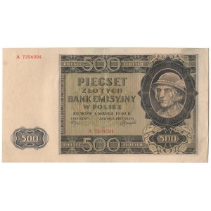 500 złotych 1940, seria A