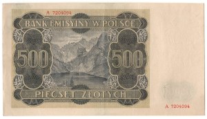 500 zloty 1940, Series A