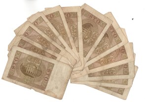 100 gold 1940, set of 12 pieces