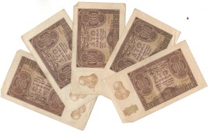 100 gold 1940, set of 5 pieces